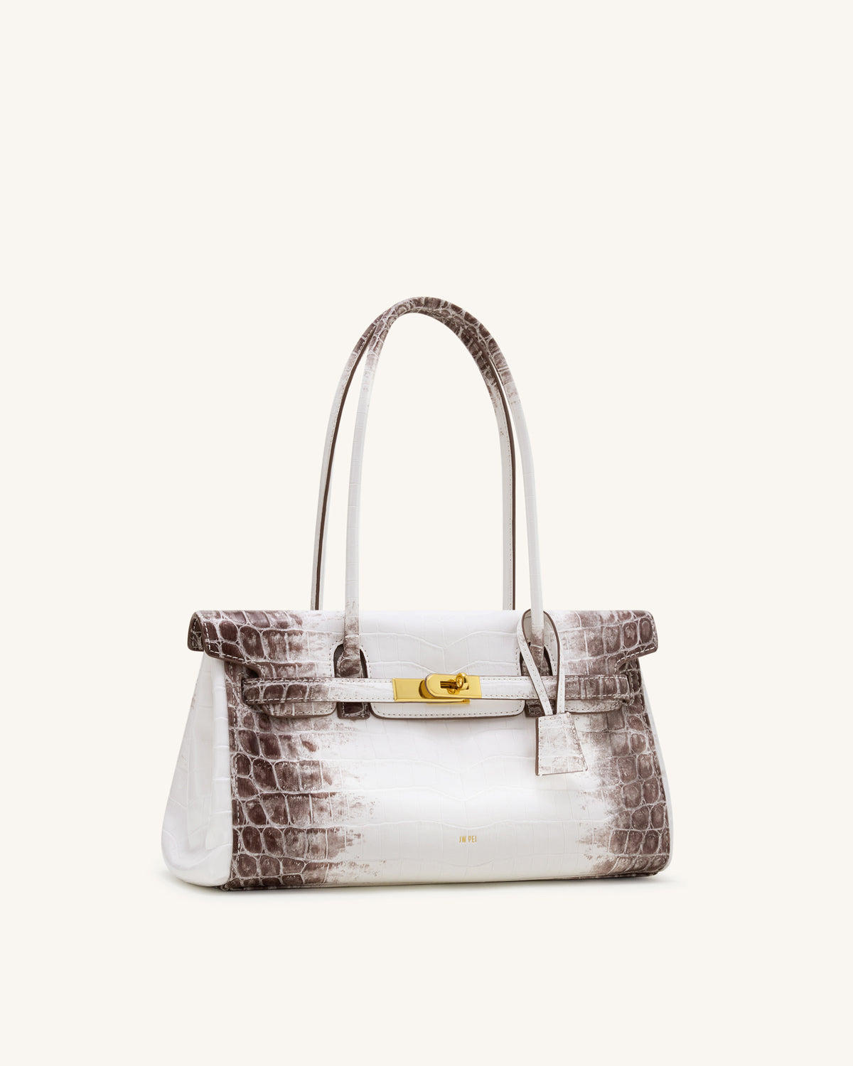 Yara Shoulder Bag - White Croc - view 2