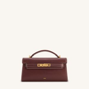 Noor Top Handle Bag - Reddish Brown - view 1