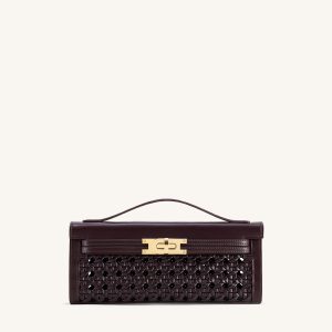 Bria Structured Top Handle Bag - Dark Red - view 1