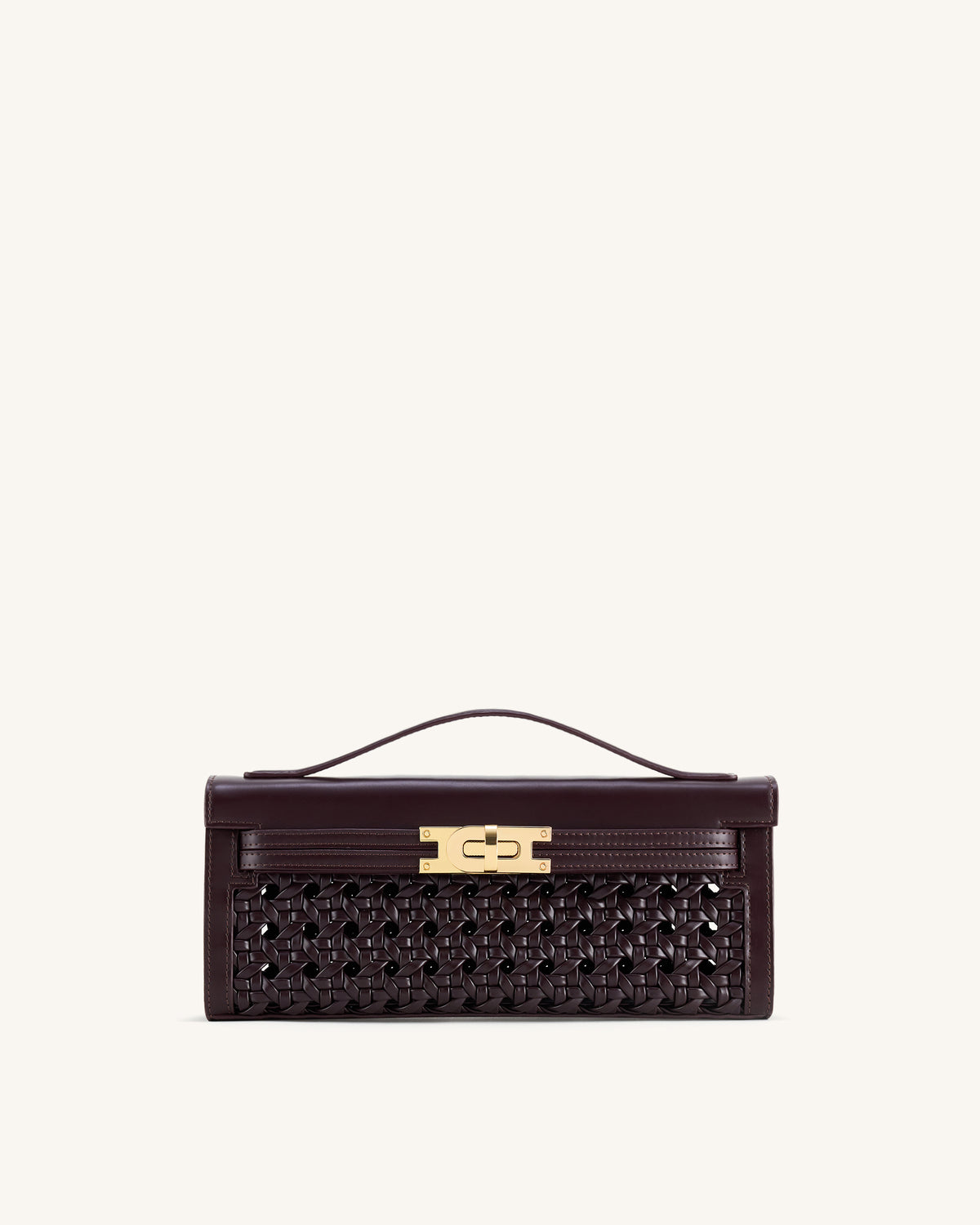 Bria Structured Top Handle Bag - Dark Red - view 1