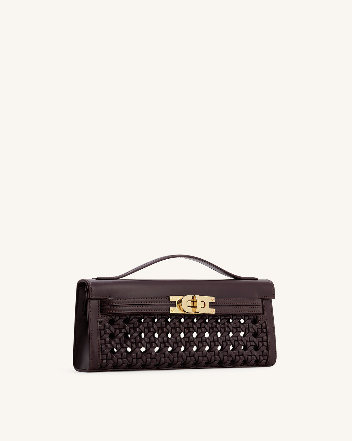 Bria Structured Top Handle Bag - Dark Red - view 2