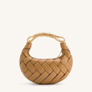 Orla Weave Handbag - Brown - view 1
