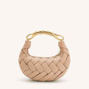 Orla Weave Handbag - Almond