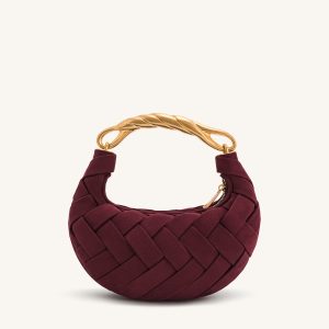 Orla Weave Handbag - Claret - view 1