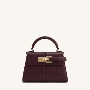 Elise Top Handle Bag - Deep Burgundy - view 1