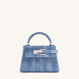 Elise Top Handle Bag - Blue - view 1