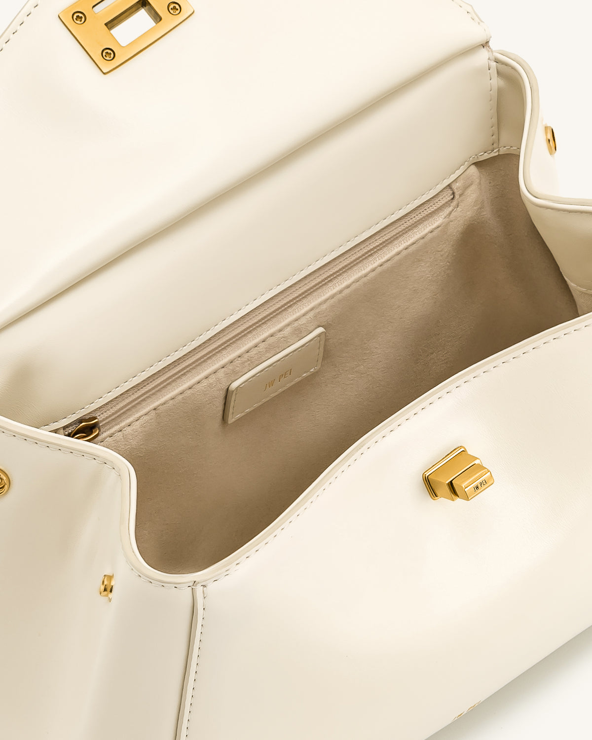 Lucia Classic Top Handbag - White - view 4