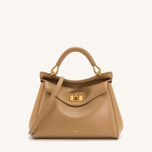 Lucia Classic Top Handbag - Brown - view 1