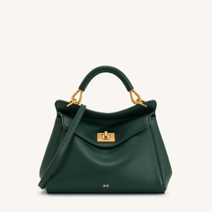 Lucia Classic Top Handbag - Dark Green - view 1