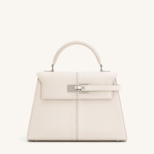 Elise Large Top Handle Bag - White - view 1
