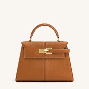 Elise Large Top Handle Bag - Brown - view 1