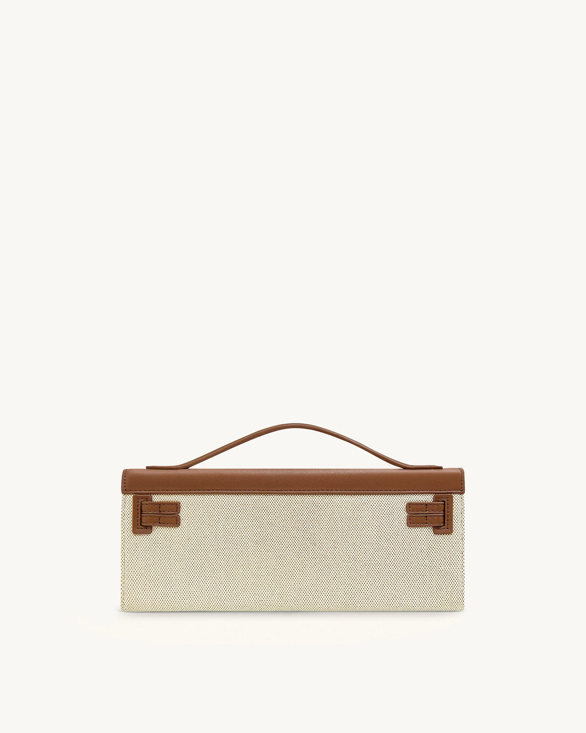 Bria Structured Top Handle Bag - Brown Canvas - view 3