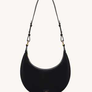 Carly Nylon Saddle Bag - Black