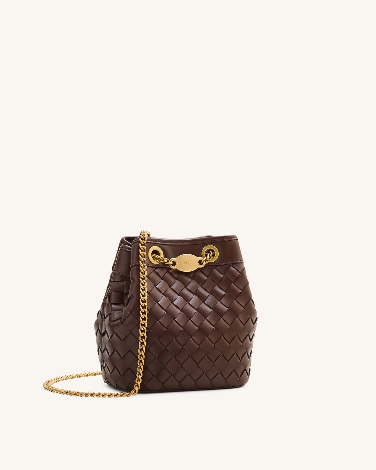 Yara Hand-Woven Bucket Bag - Dark Brown - view 3
