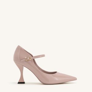 Thalina Patent Leather Pumps - Dusty Pink - view 1
