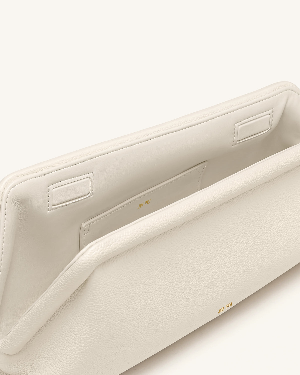 Harlee Asymmetric Clutch - Ivory - view 4