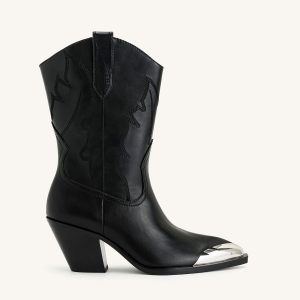 Riya Cowboy Boot - Black - view 1
