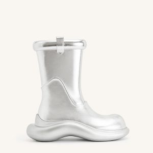 Zoie Metallic Rain Boot - Silver - view 1