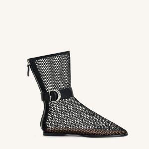 Sophia Mesh Boots - Black - view 1