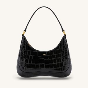 Ruby Shoulder Bag - Black Croc - view 1