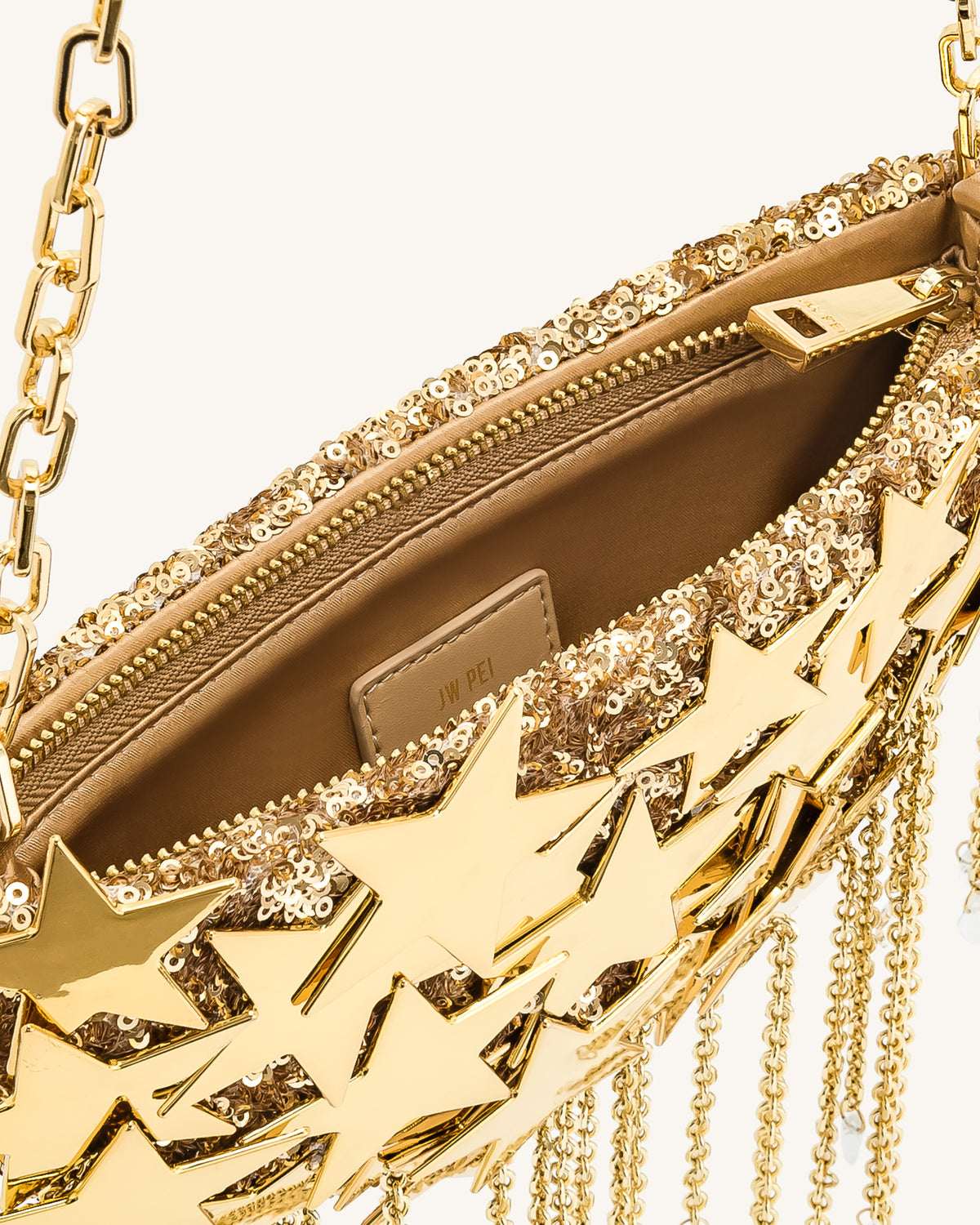 Anika Star-Embellished Chain Bag - Gold - view 5