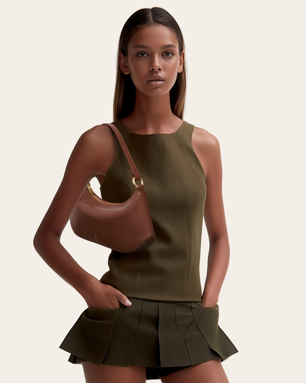 Lily Shoulder Bag - Brown - view 2