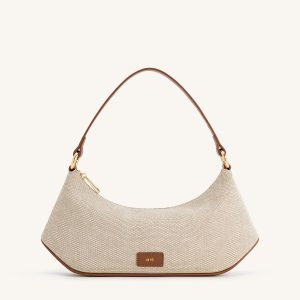Lily Shoulder Bag - Brown Canvas - view 1