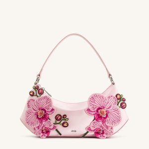 Lily Orchid Embroidered Shoulder Bag - Pink - view 1