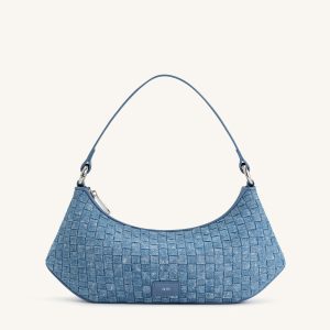 Lily Shoulder Bag - Blue Denim Weave - view 1