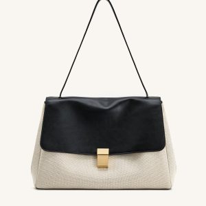 Hilary Shoulder Bag - Black Canvas - view 1