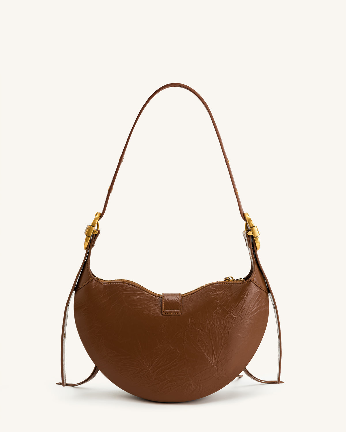 Tessa Crushed Shoulder Bag - Brown - view 3