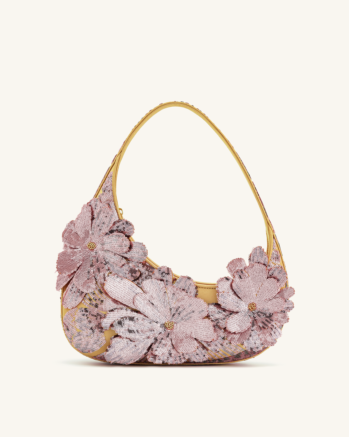 Harlee Sequin Shoulder Bag - Pink - view 1