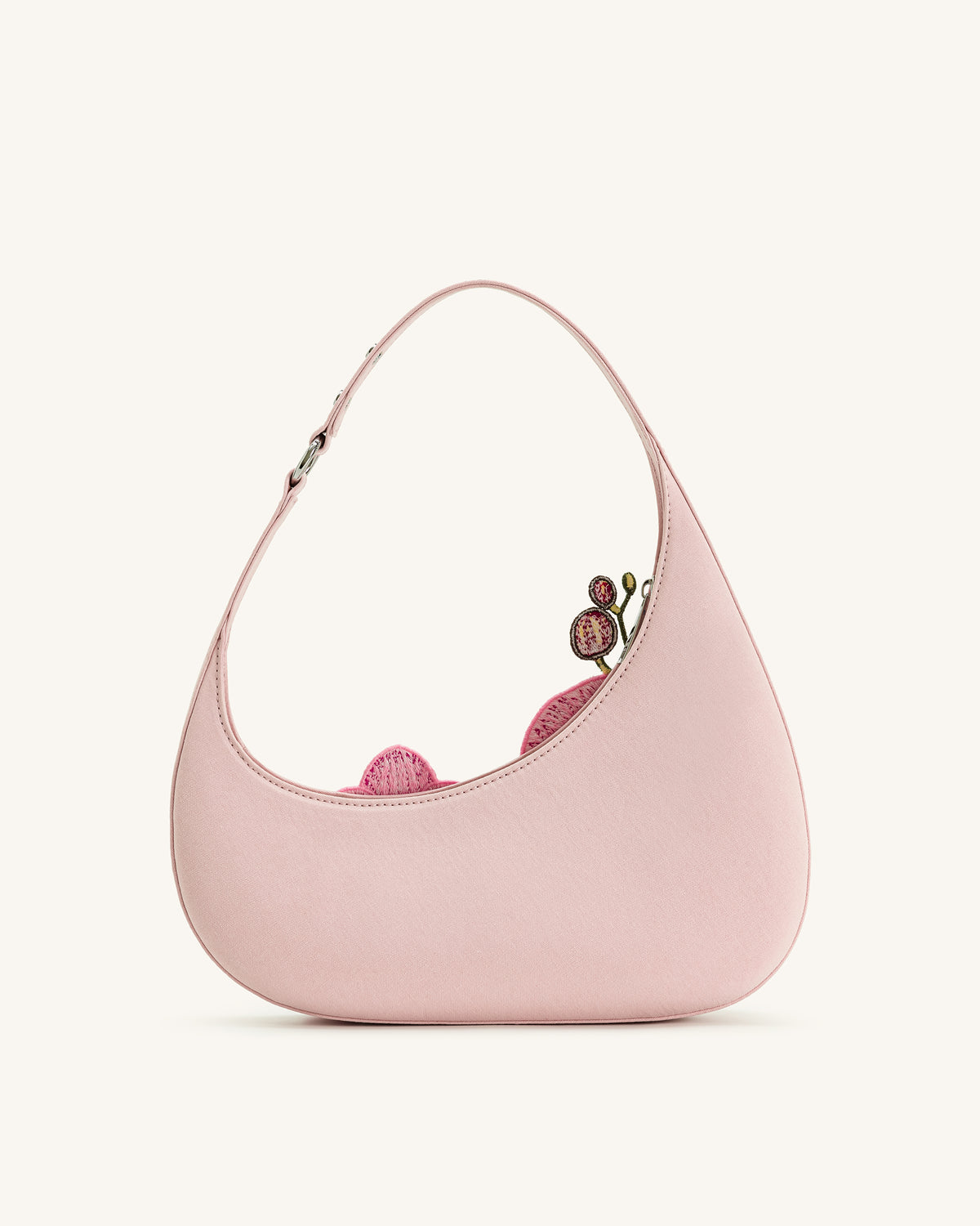 Harlee Orchid Embroidered Shoulder Bag - Pink - view 3