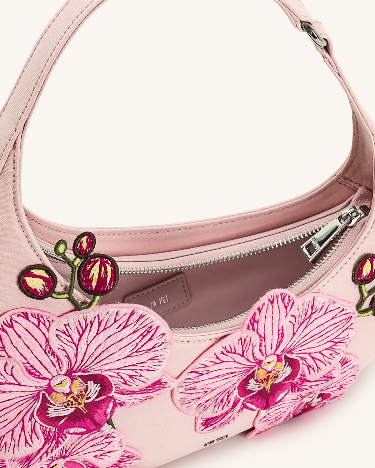 Harlee Orchid Embroidered Shoulder Bag - Pink - view 4