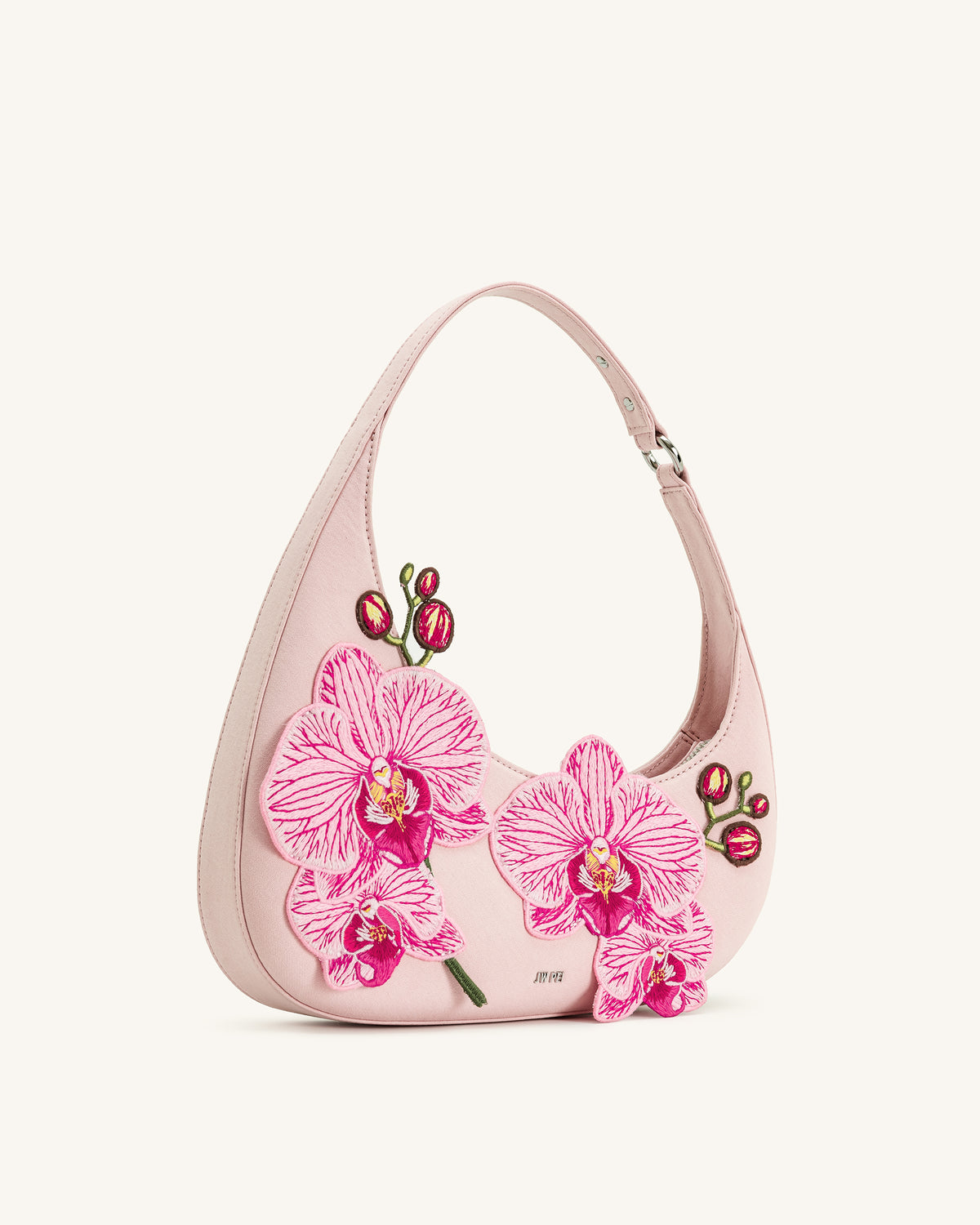 Harlee Orchid Embroidered Shoulder Bag - Pink - view 2
