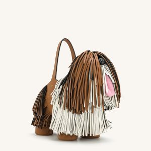 Nita Puppy Shape Handbag - Brown - view 1