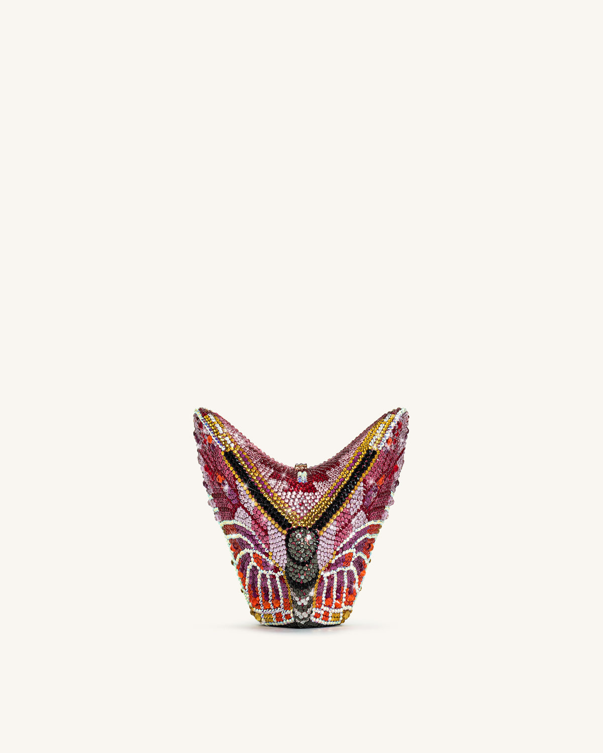 Paisley Crystal Butterfly Clutch - Multicolor - view 3