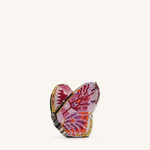 Paisley Crystal Butterfly Clutch - Multicolor - view 1