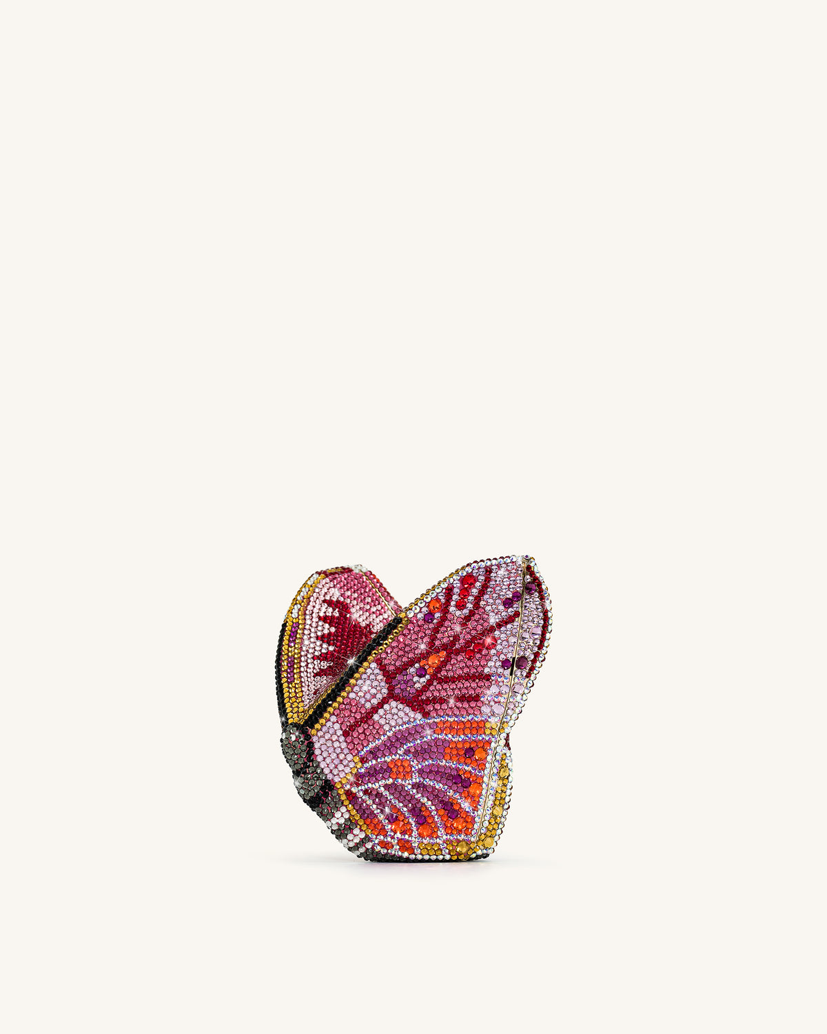 Paisley Crystal Butterfly Clutch - Multicolor - view 1