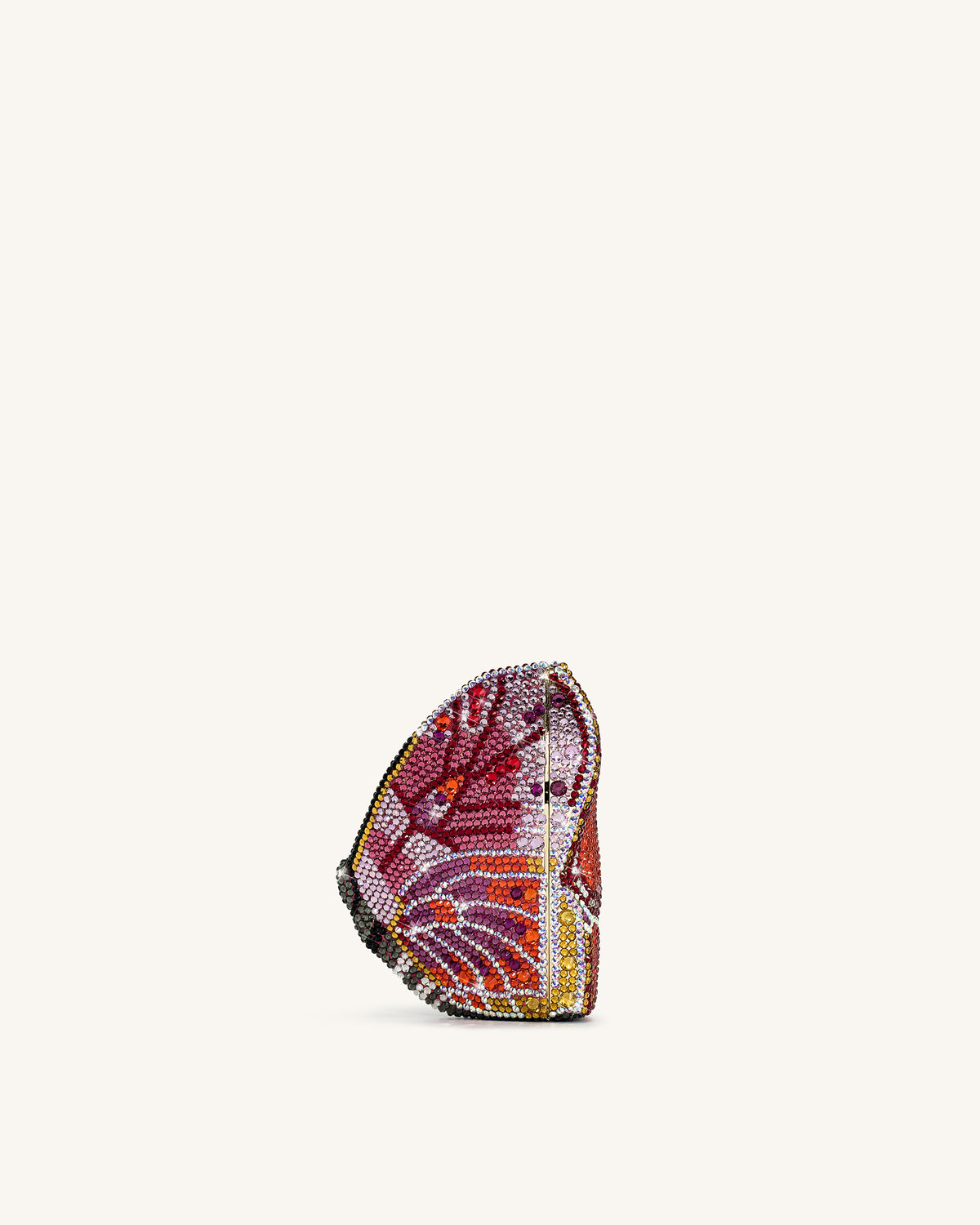 Paisley Crystal Butterfly Clutch - Multicolor - view 2