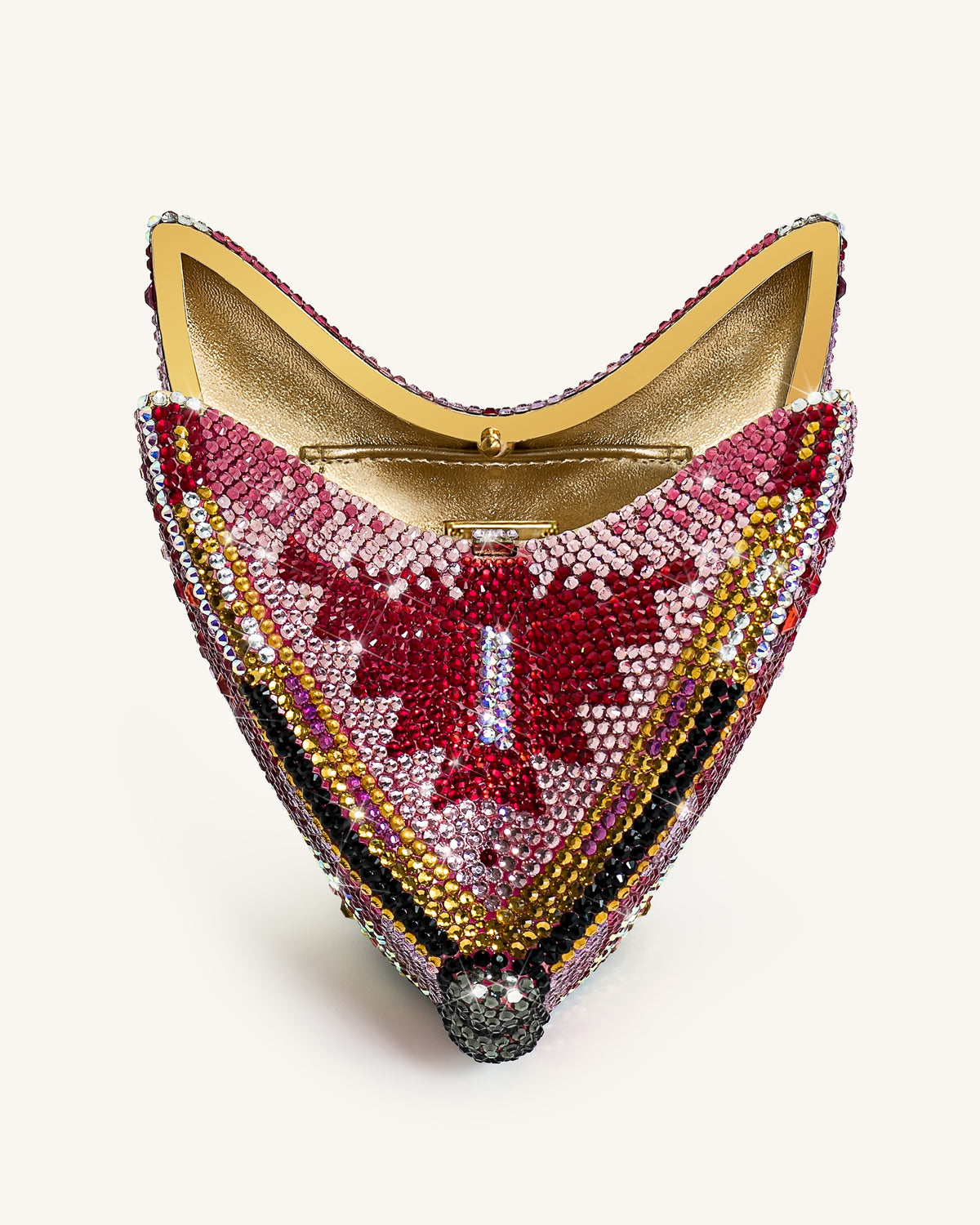 Paisley Crystal Butterfly Clutch - Multicolor - view 4