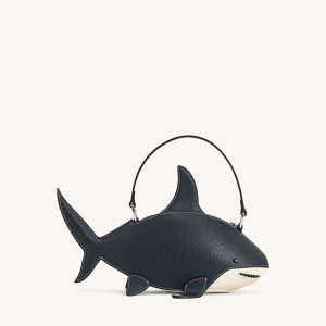 Nerys Shark Look Top Handle Bag - Dark Blue - view 1