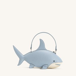 Nerys Shark Look Top Handle Bag - Light Blue - view 1