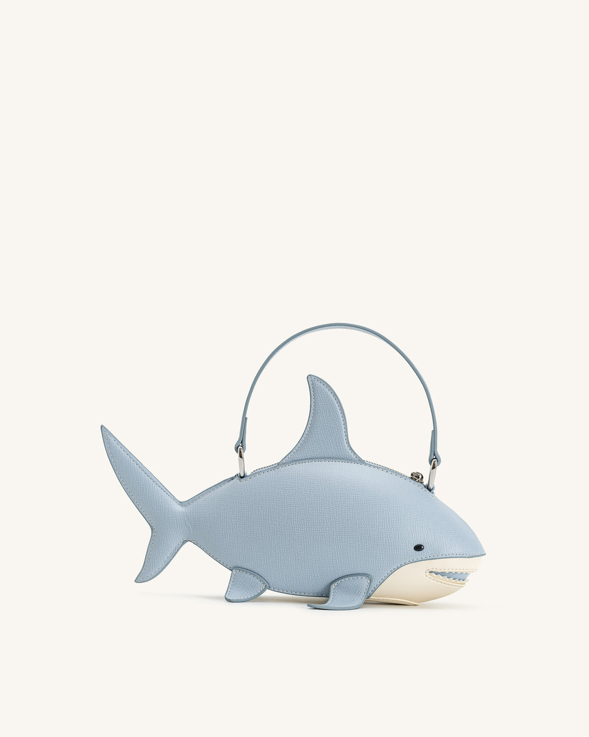 Nerys Shark Look Top Handle Bag - Light Blue - view 1