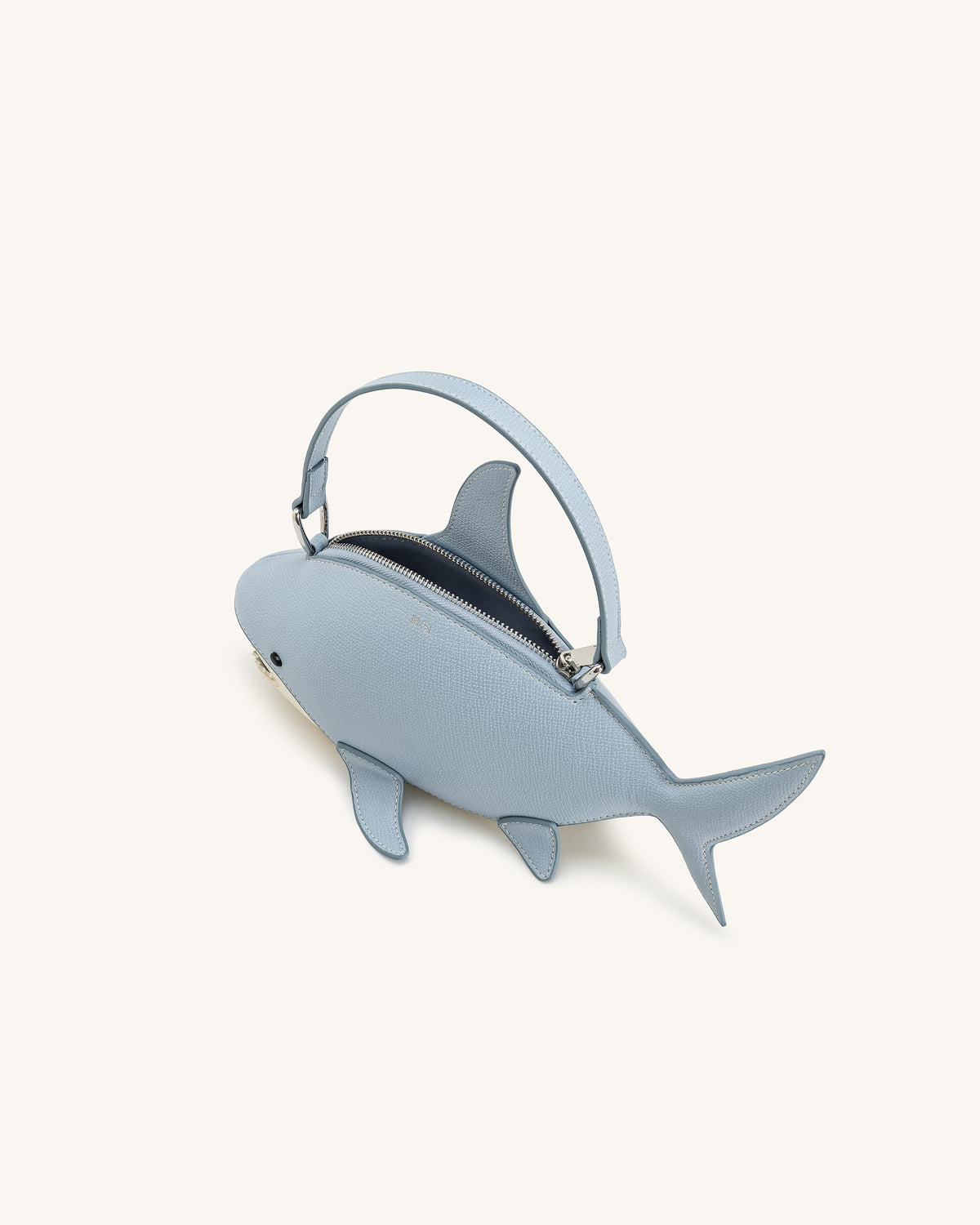 Nerys Shark Look Top Handle Bag - Light Blue - view 4