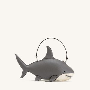 Nerys Shark Look Top Handle Bag - Grey - view 1