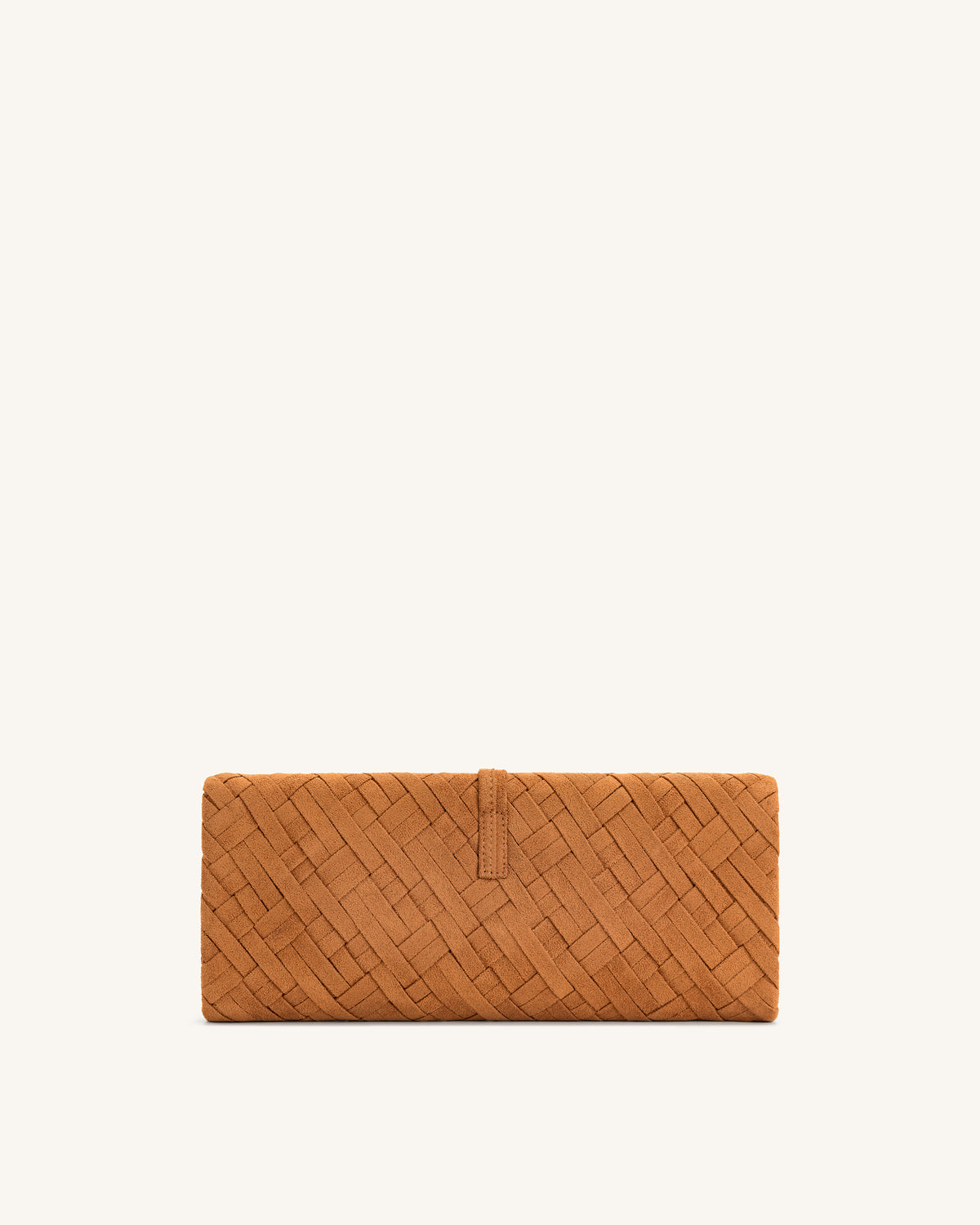 Zaria Woven Clutch - Brown - view 3