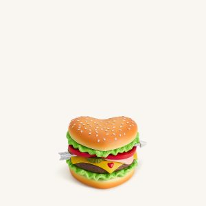 Heart Burger Novelty Clutch Bag - Multicolor - view 1