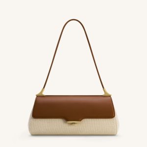 Eloise Shoulder Bag - Brown Canvas - view 1