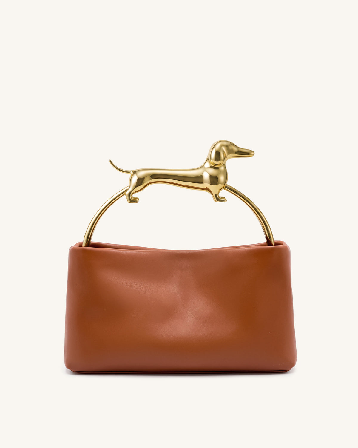 Maeve Dachshund Handle Bag - Cognac - view 3